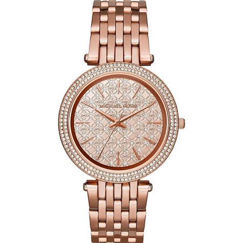 michael kors uhren damen rosegold mit steinen|Michael Kors rose gold tone.